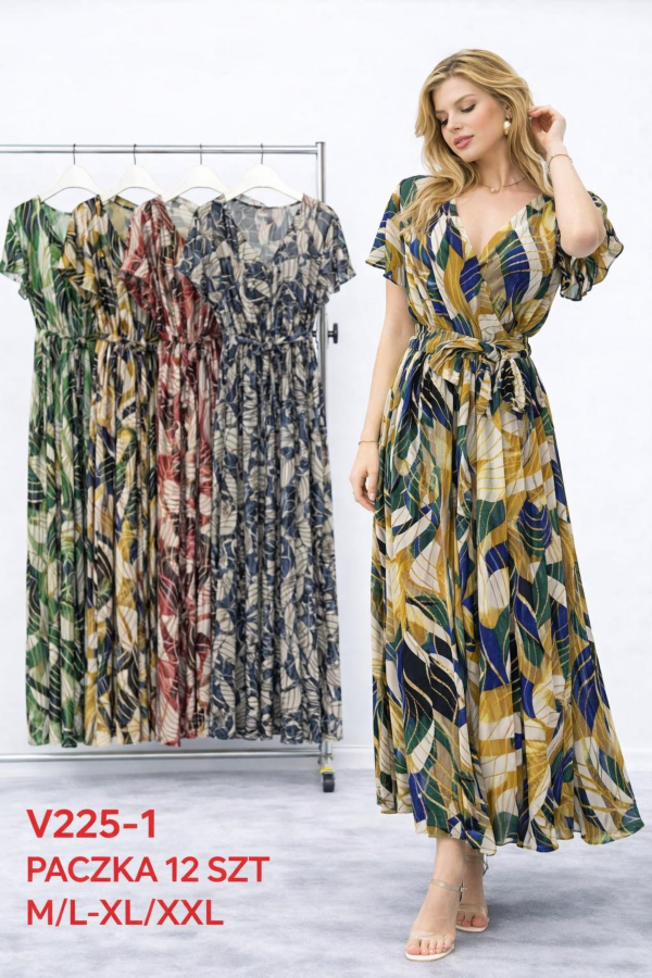 Sukienki damskie Roz M-2XL, Mix Kolor .Paczka 12 szt